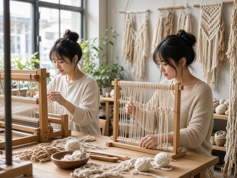 Open studio at Macrame Forest Orbit