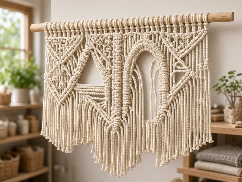 Wall hanging intro at Macrame Forest Orbit